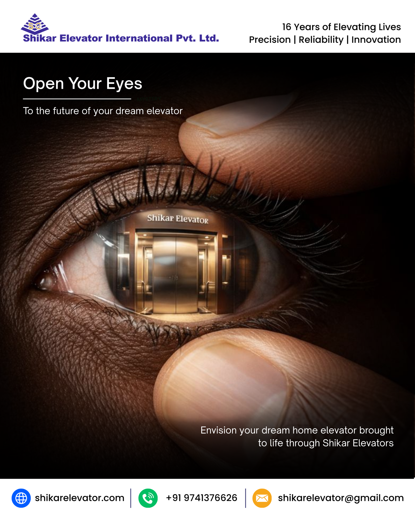 Shikar Elevators – 10-Year Warranty with Advanced Safety Innovation.