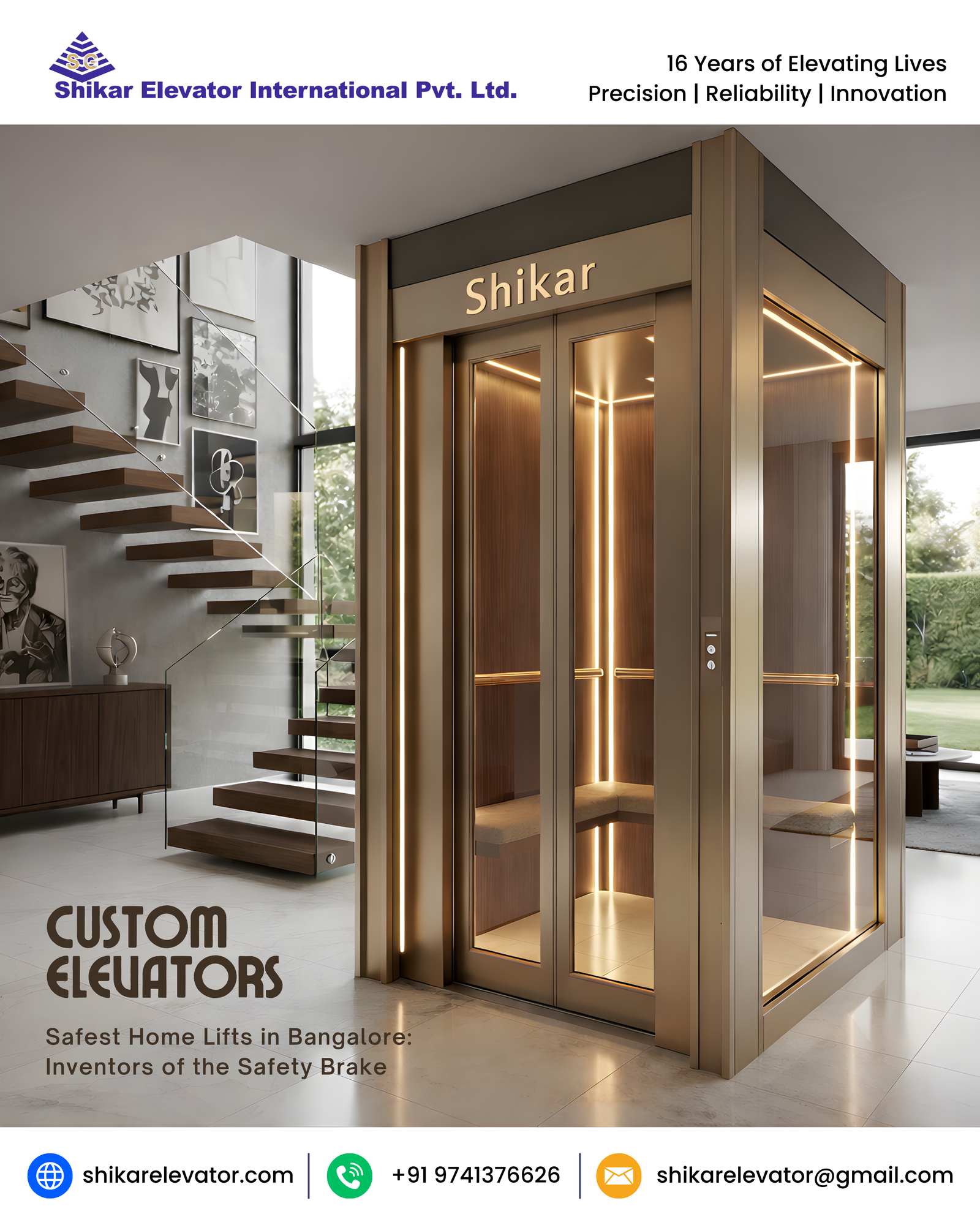 Custom Elevators That Fit Like Art: Shikar's 10-Year Safety Legacy!