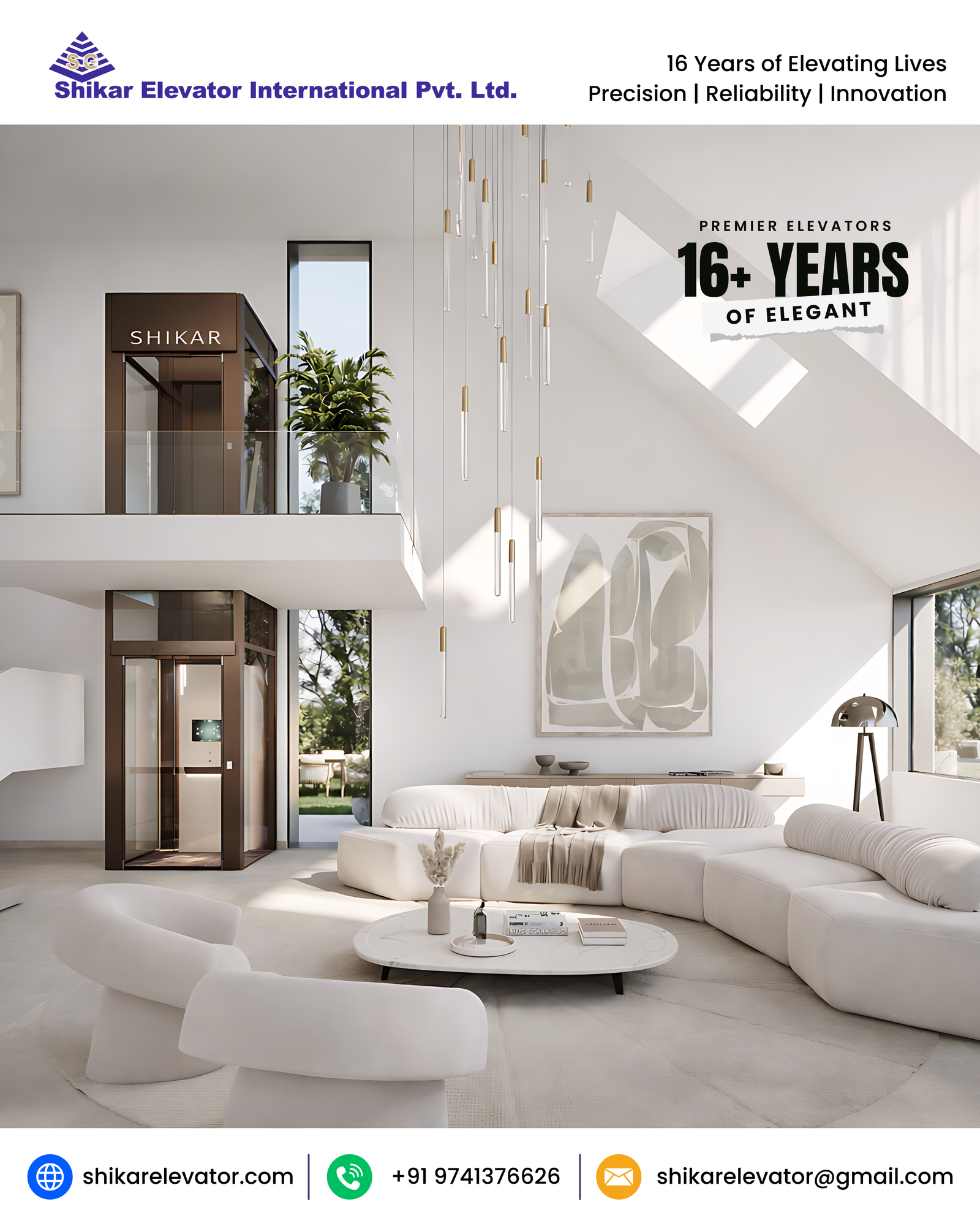 Premium Lifts for Home - Bangalore's Premier Elevator Solutions by Shikar Elevators!