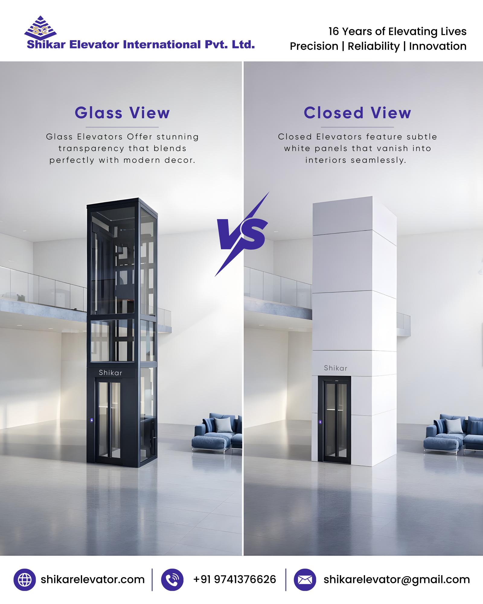 Shikar Elevators: Glass View vs Closed - Which Wins for YOUR Home?
