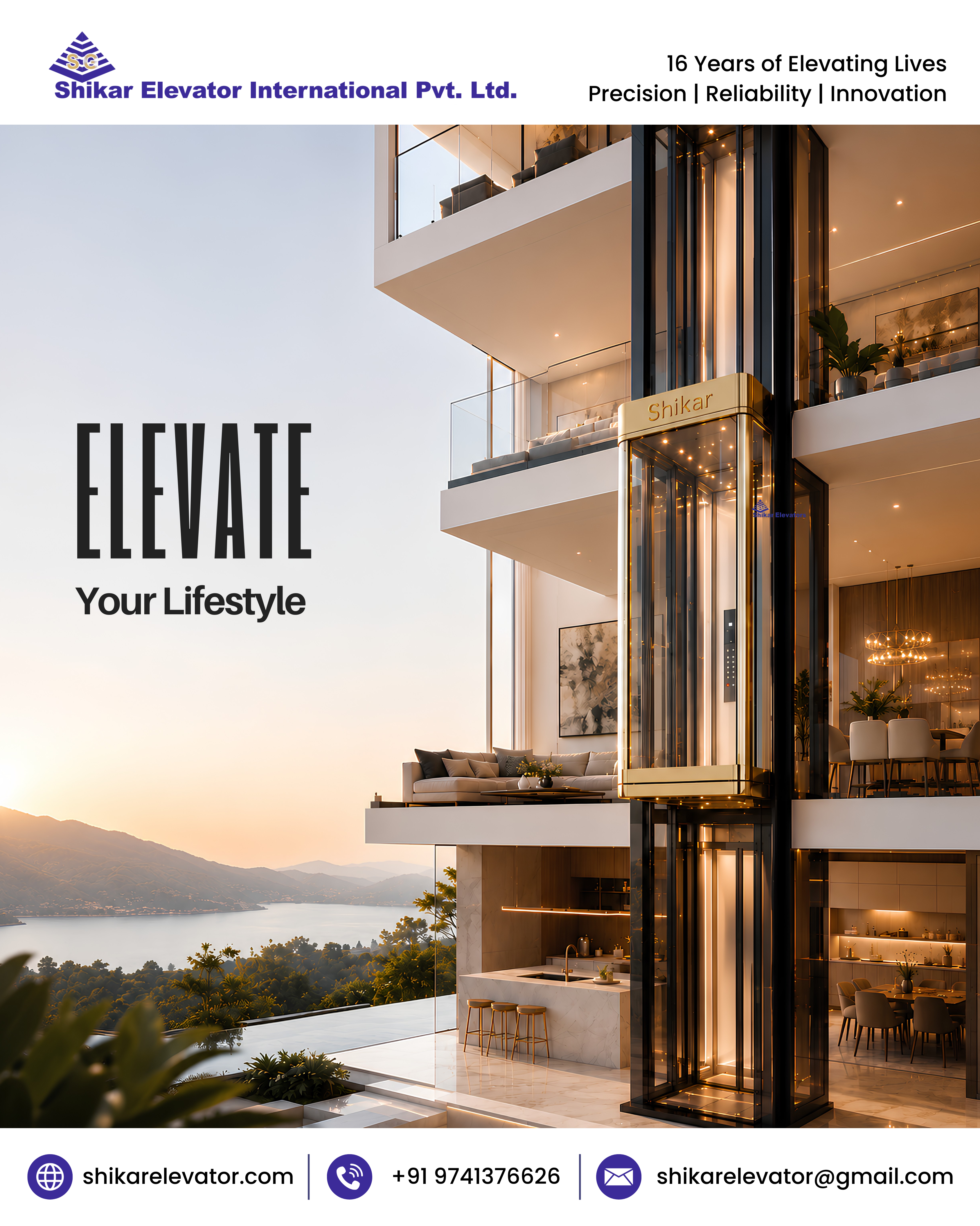 Premium Elevator for Your Duplex Premium Villa