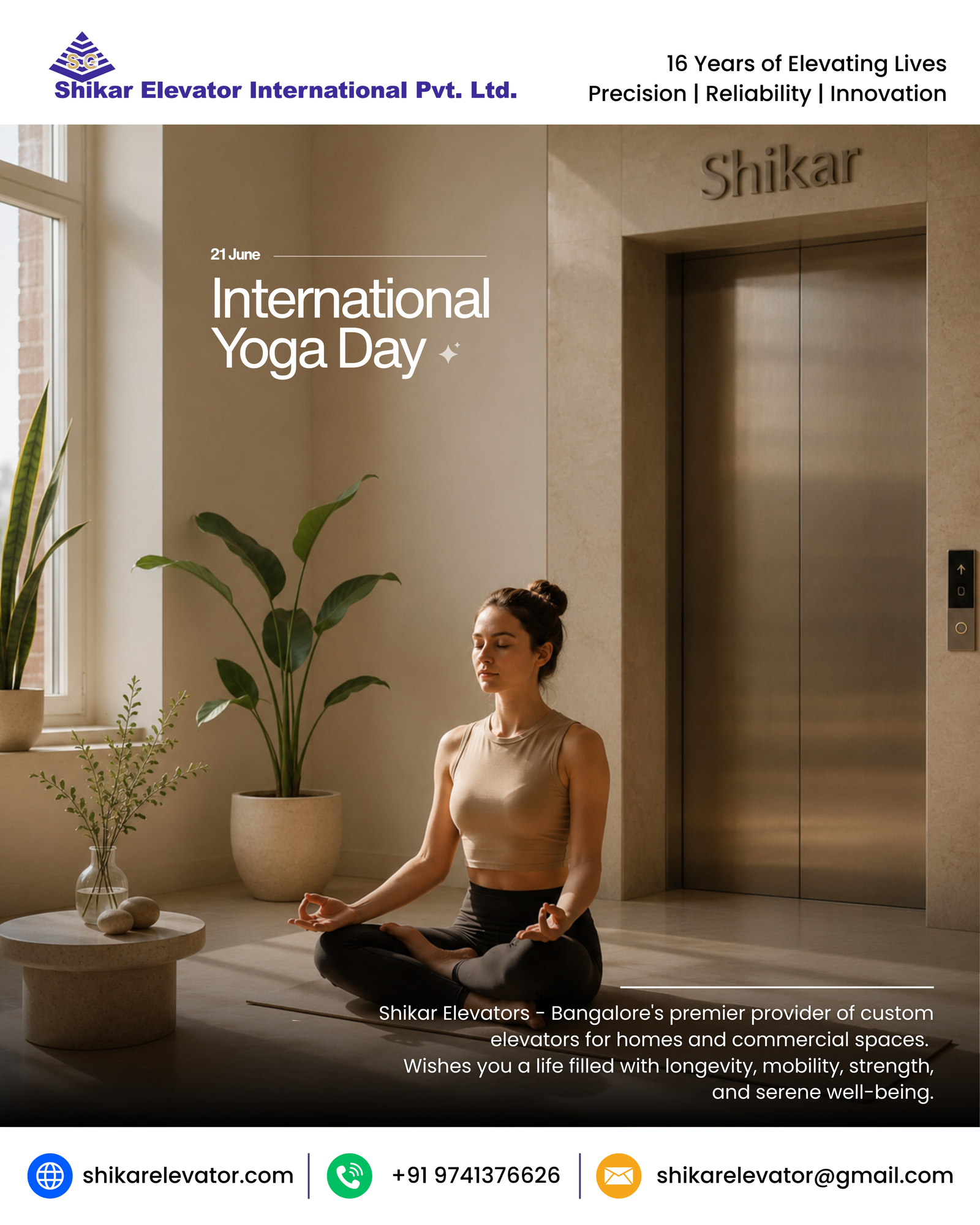 On this auspicious occasion of the 12th International Day of Yoga, celebrated globally on June 21, 2026 with the official theme "Yoga for Healthy Ageing