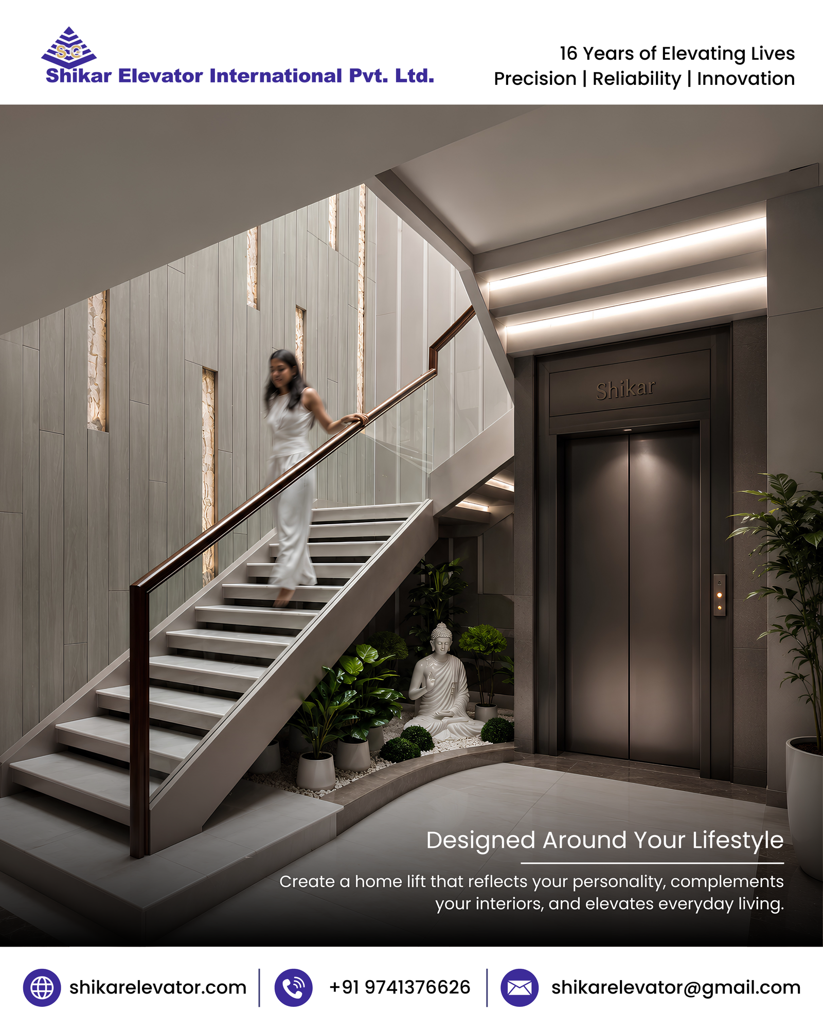 Discover Custom Home Lifts from Shikar Elevators offering extensive customization options for home lifts in Bangalore, letting you create a lift that perfectly matches your home’s style and your personal preferences.