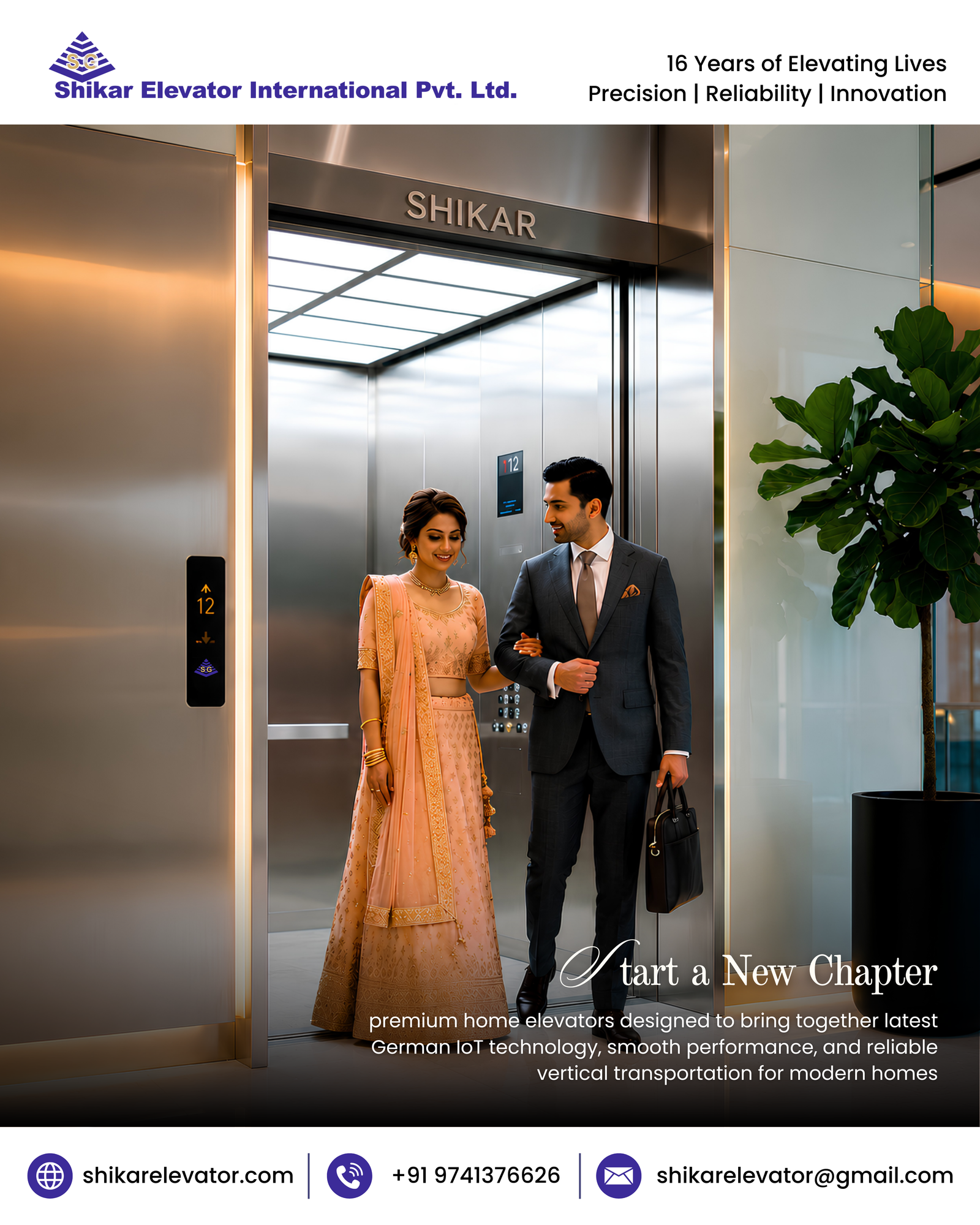 Bespoke Home Elevators - Start Your New Beginning with Shikar Elevators