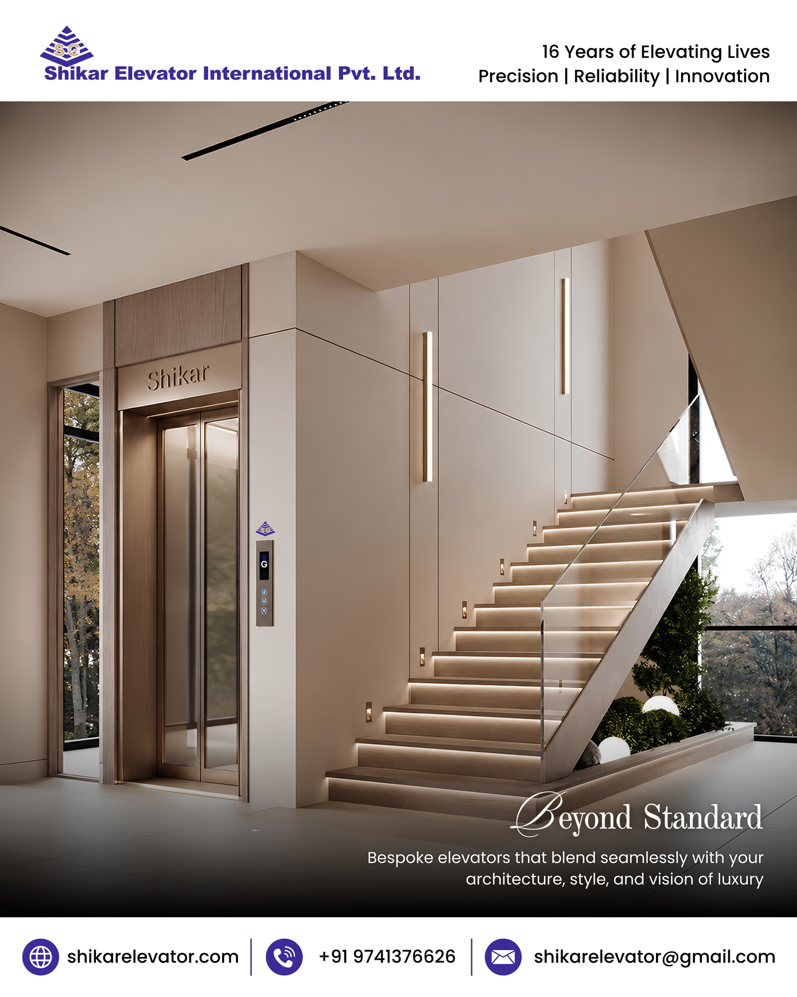 Shikar Bespoke / Custom Lift: Luxury Tailored to Your Space