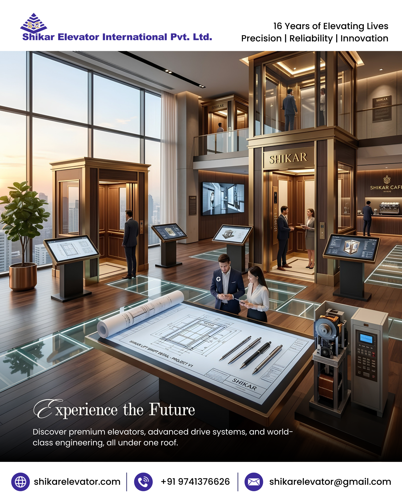 Home Elevators in Bangalore - Experience the Future of Elevators at Shikar Experience Center