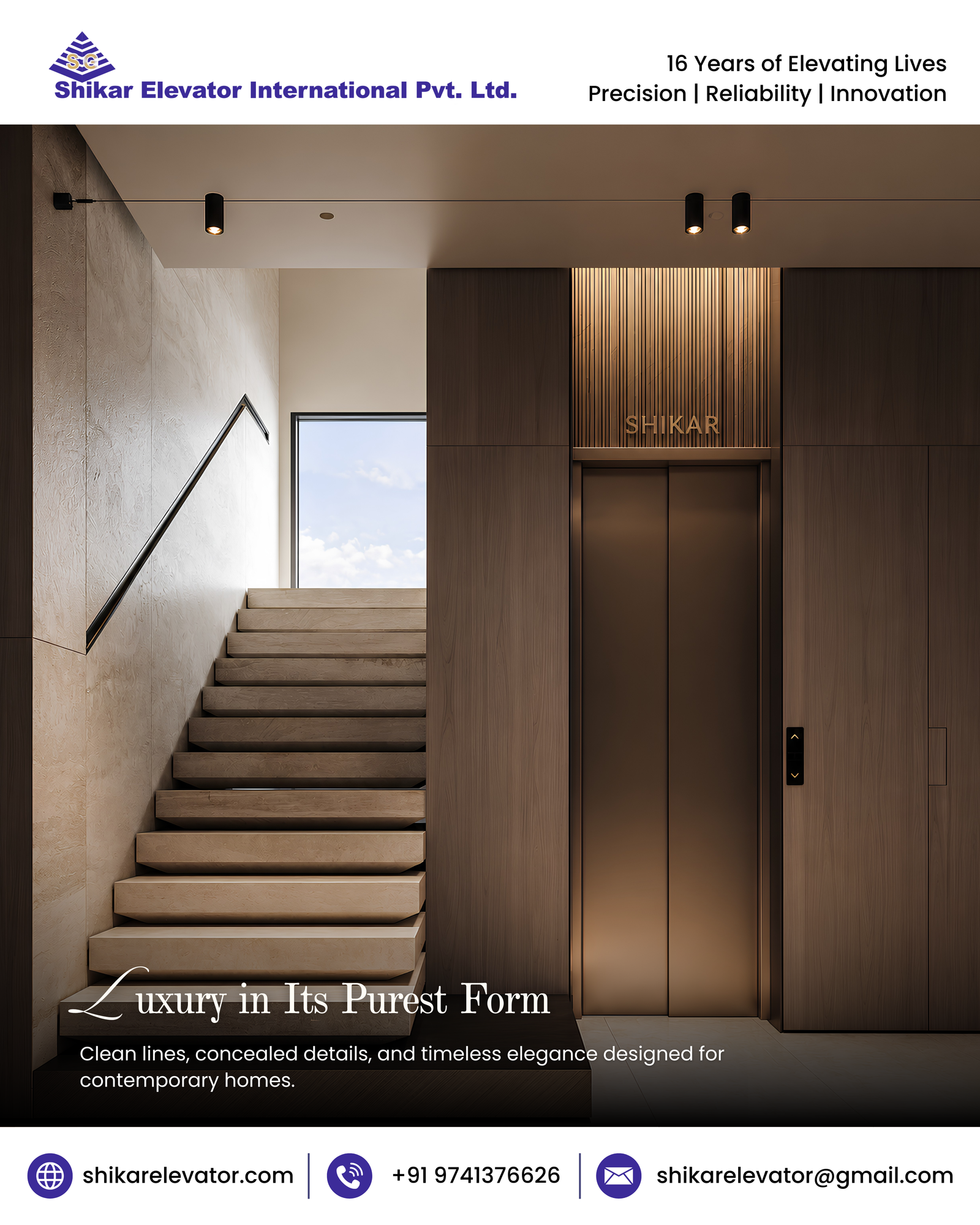 Best Elevator for Home with Minimal Design for Modern Living!