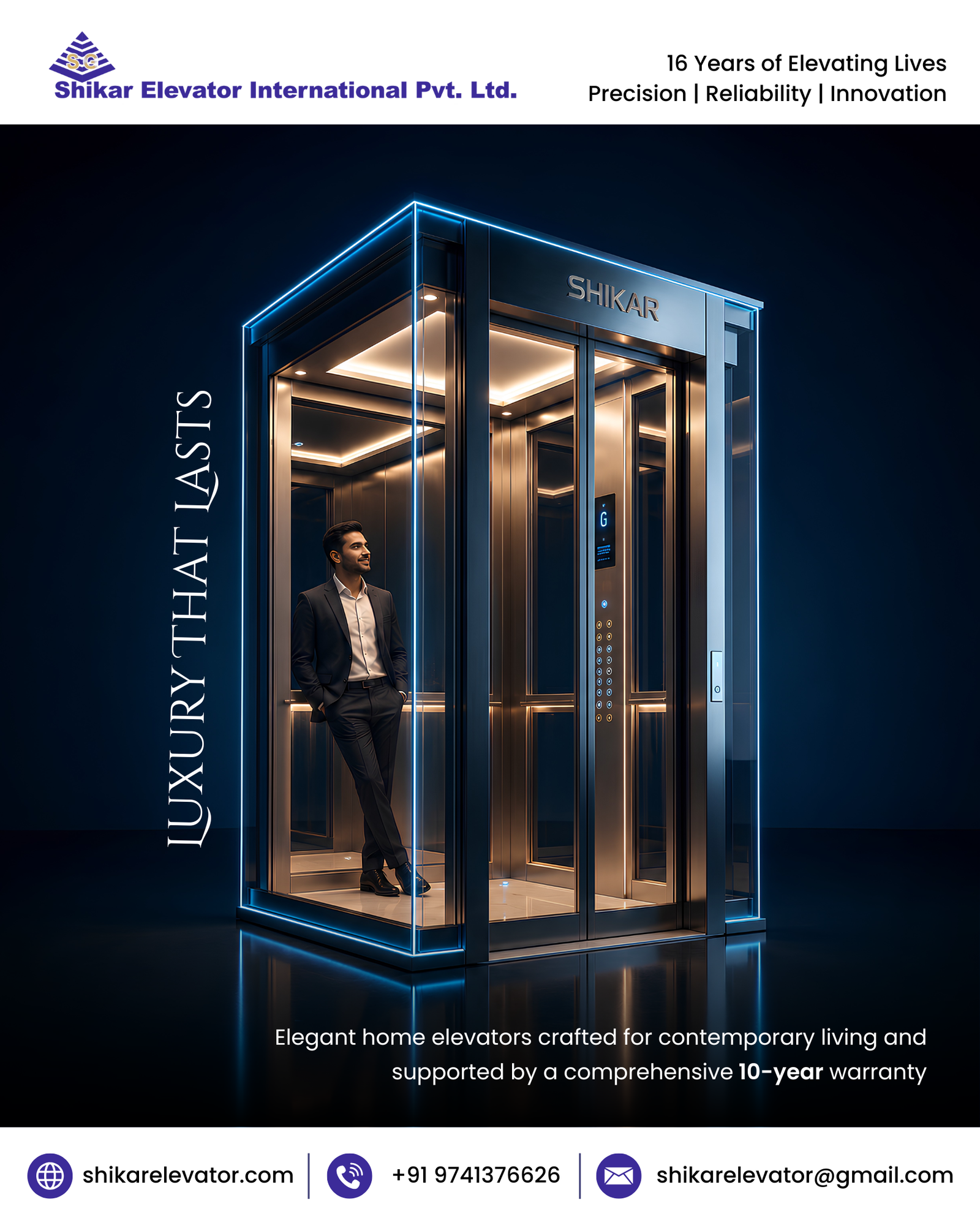 Modern home elevators are designed to save space, enhance interiors, and deliver smooth everyday mobility.