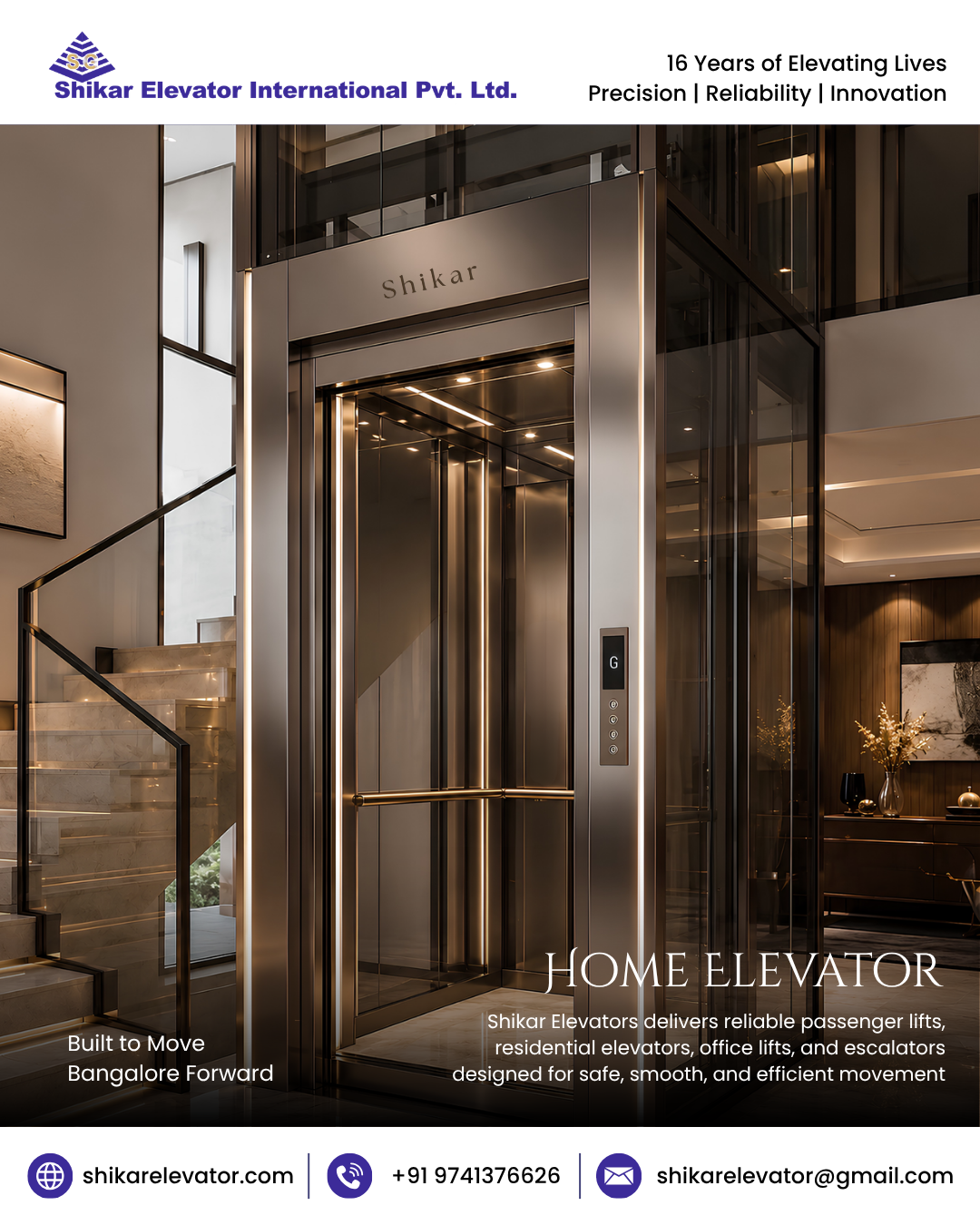 Leading Elevator Manufacturer and Supplier in Bangalore