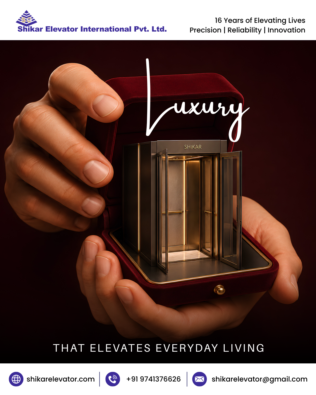 Shikar Elevators offers lifestyle elevators designed to upgrade your home with better accessibility, comfort, and style