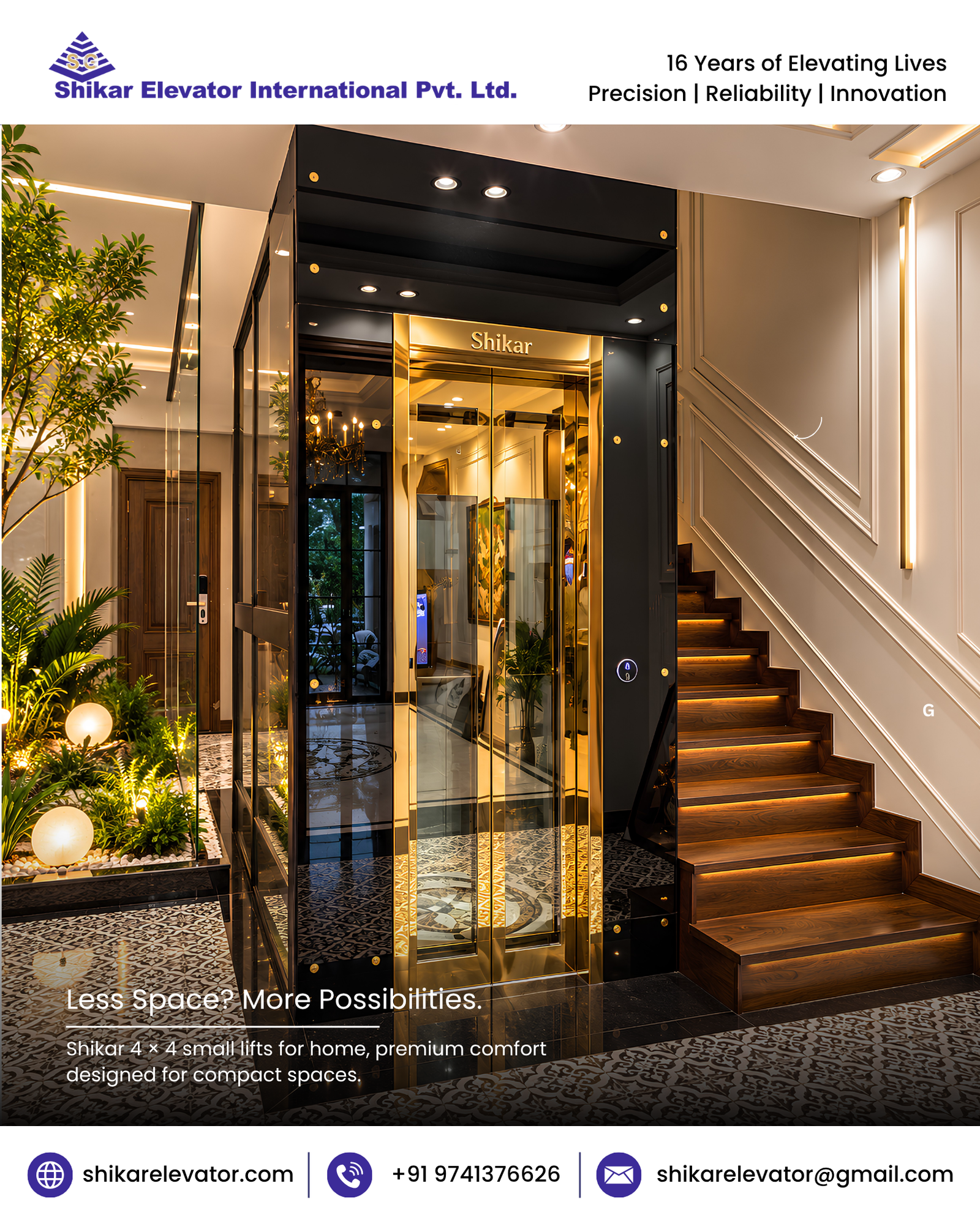 Small Home Lifts - Less Space? More Possibilities.